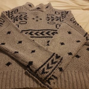 Oversized John and Jenn Grey Sweater